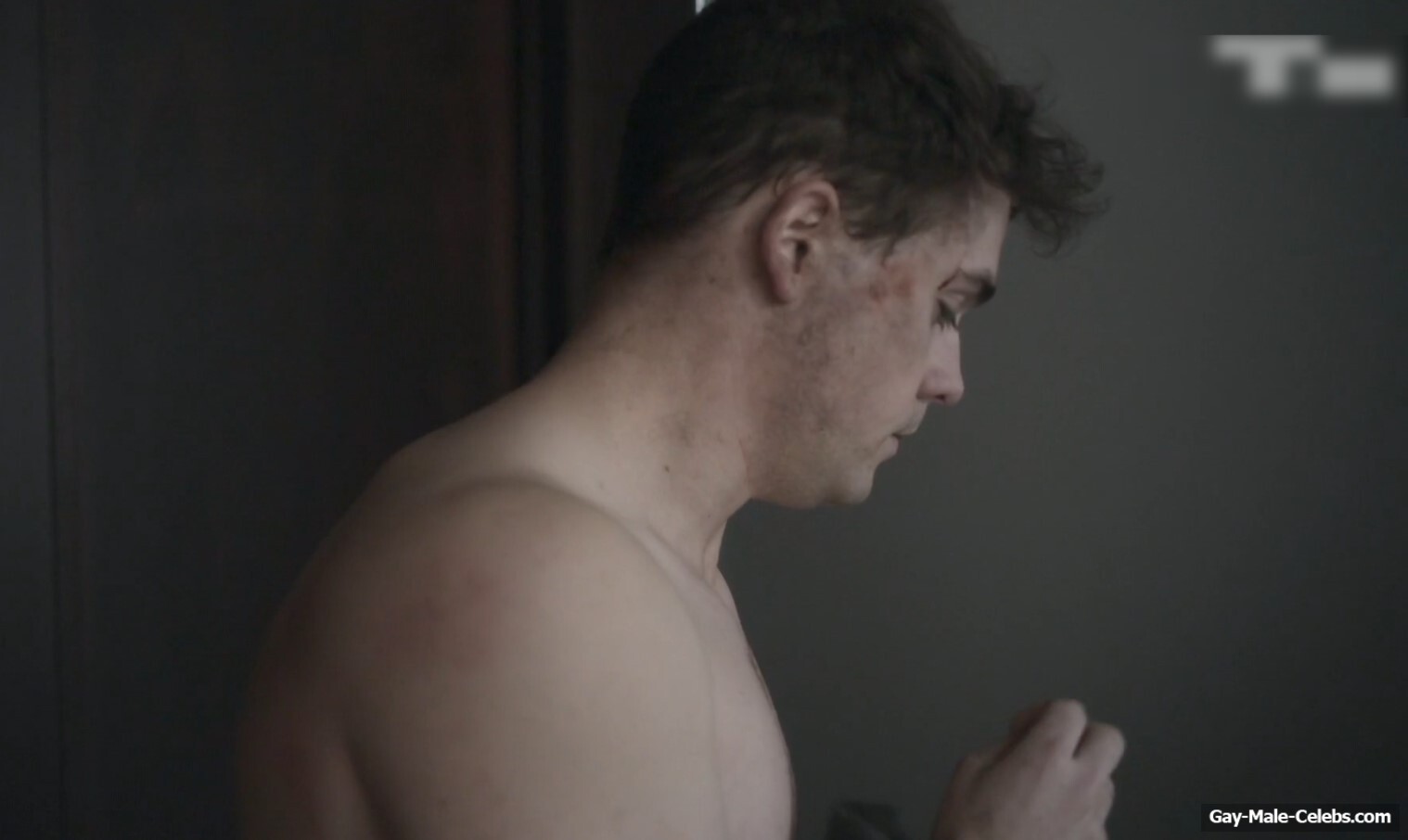 Dacre Montgomery naked in Went Up the Hill
