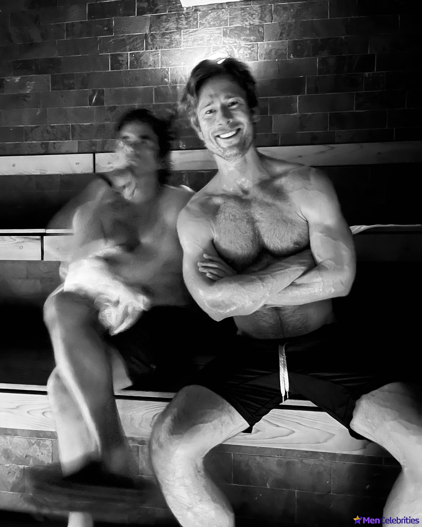 Glen Powell John Stamos Shirtless