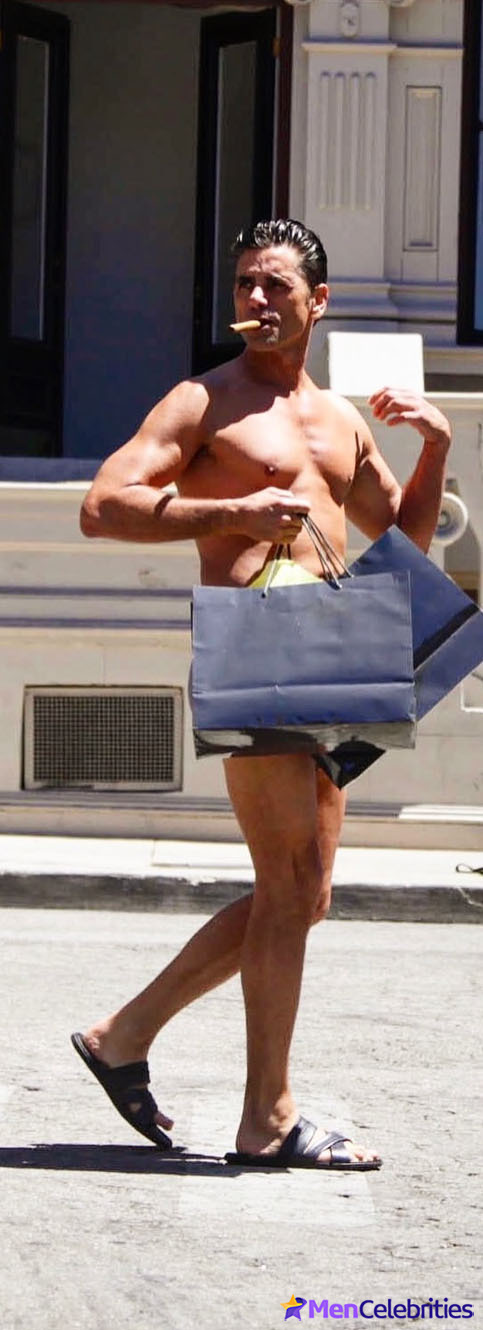 Glen Powell John Stamos Shirtless