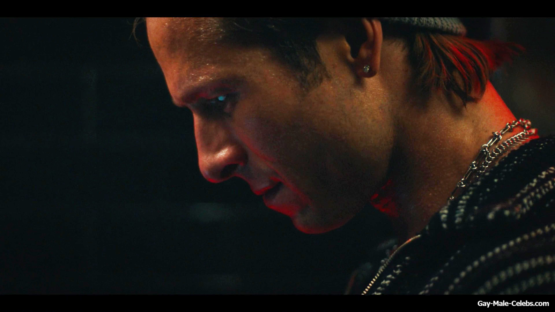 Glen Powell shirtless in Chad Powers