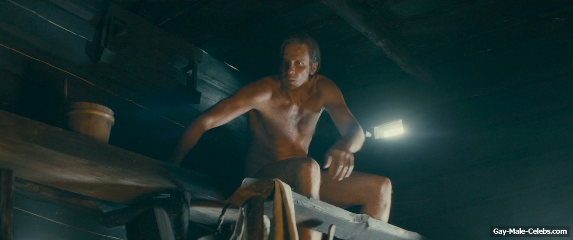 Gustaf Skarsgrd naked in To Cook a Bear