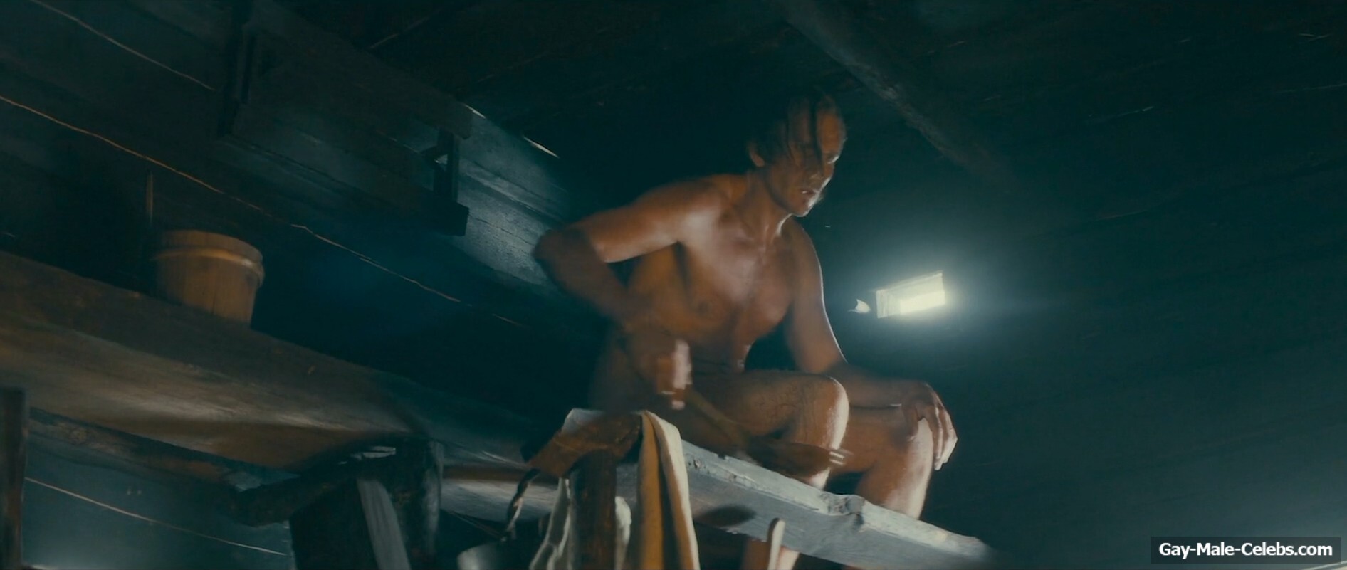 Gustaf Skarsgrd naked in To Cook a Bear