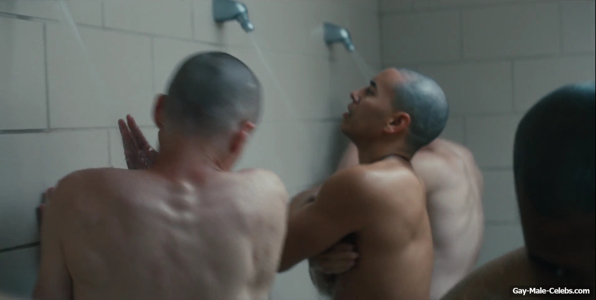 Miles Heizer nude shower in Boots