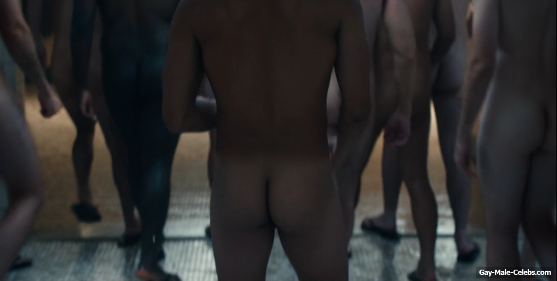 Miles Heizer nude shower in Boots