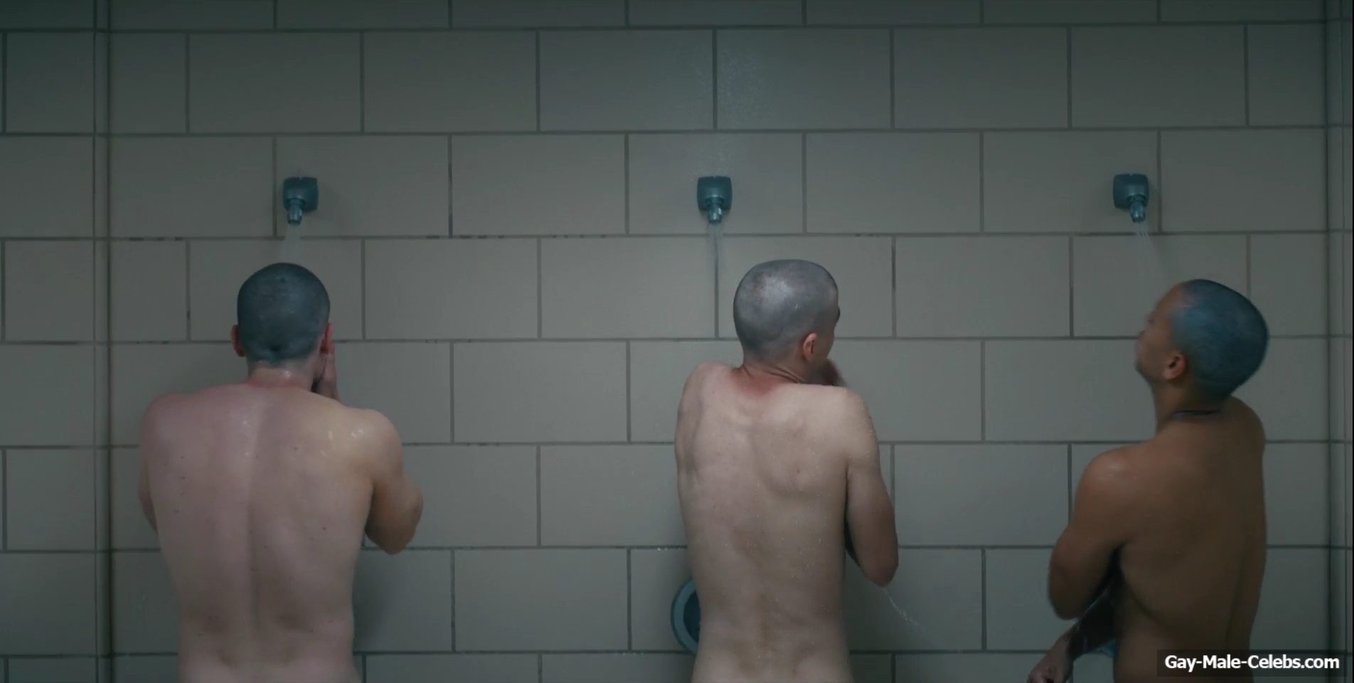 Miles Heizer nude shower in Boots