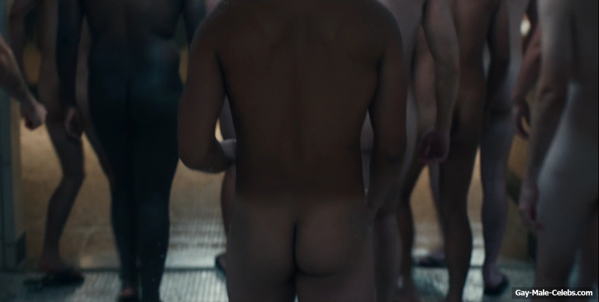 Miles Heizer nude shower in Boots