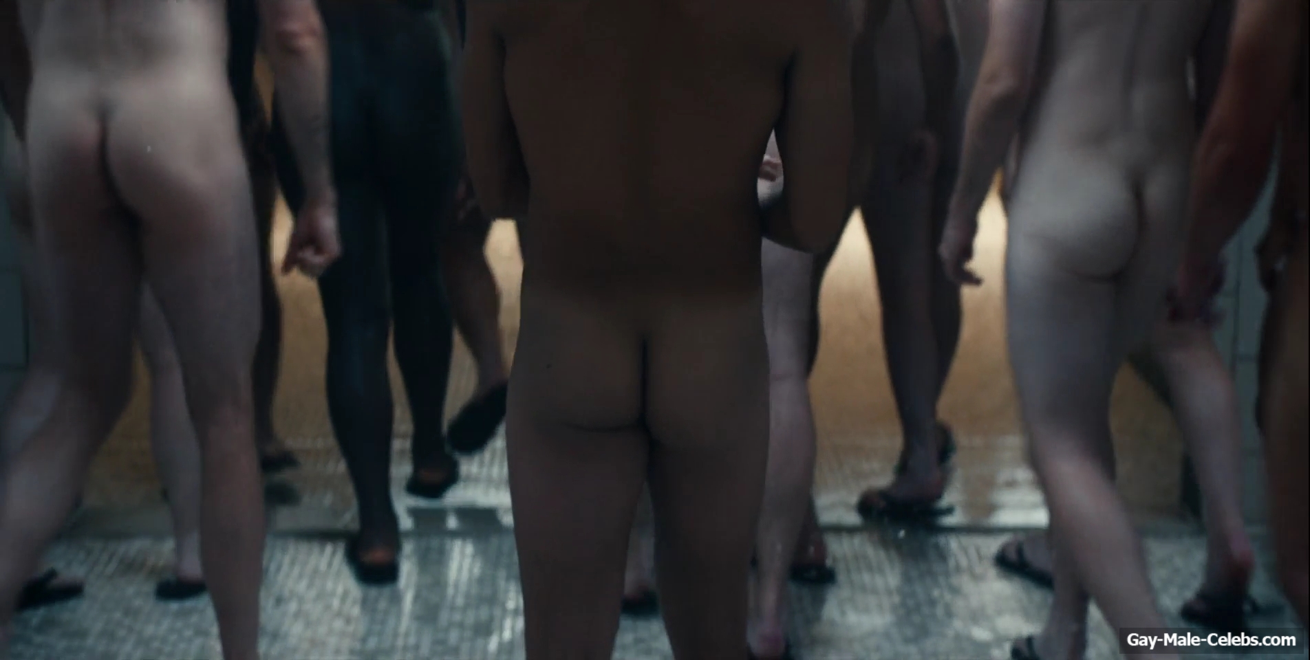 Miles Heizer nude shower in Boots