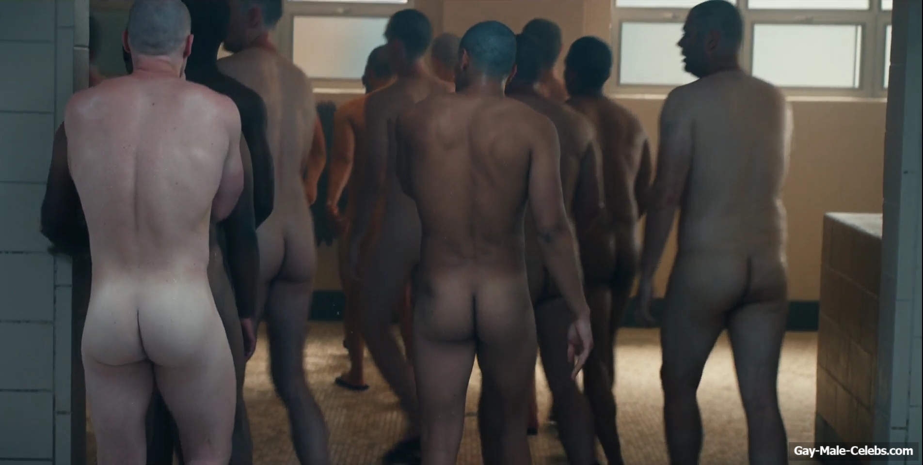 Miles Heizer nude shower in Boots