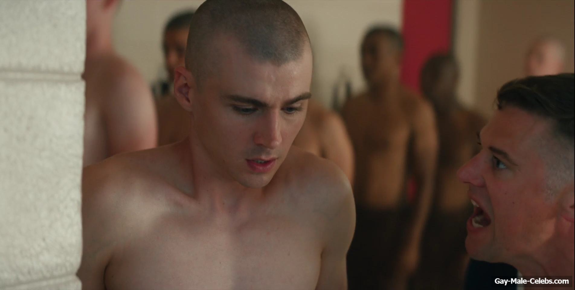 Miles Heizer nude shower in Boots