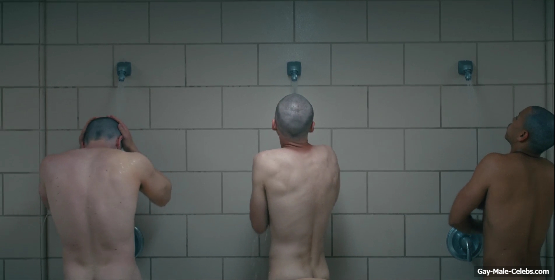 Miles Heizer nude shower in Boots