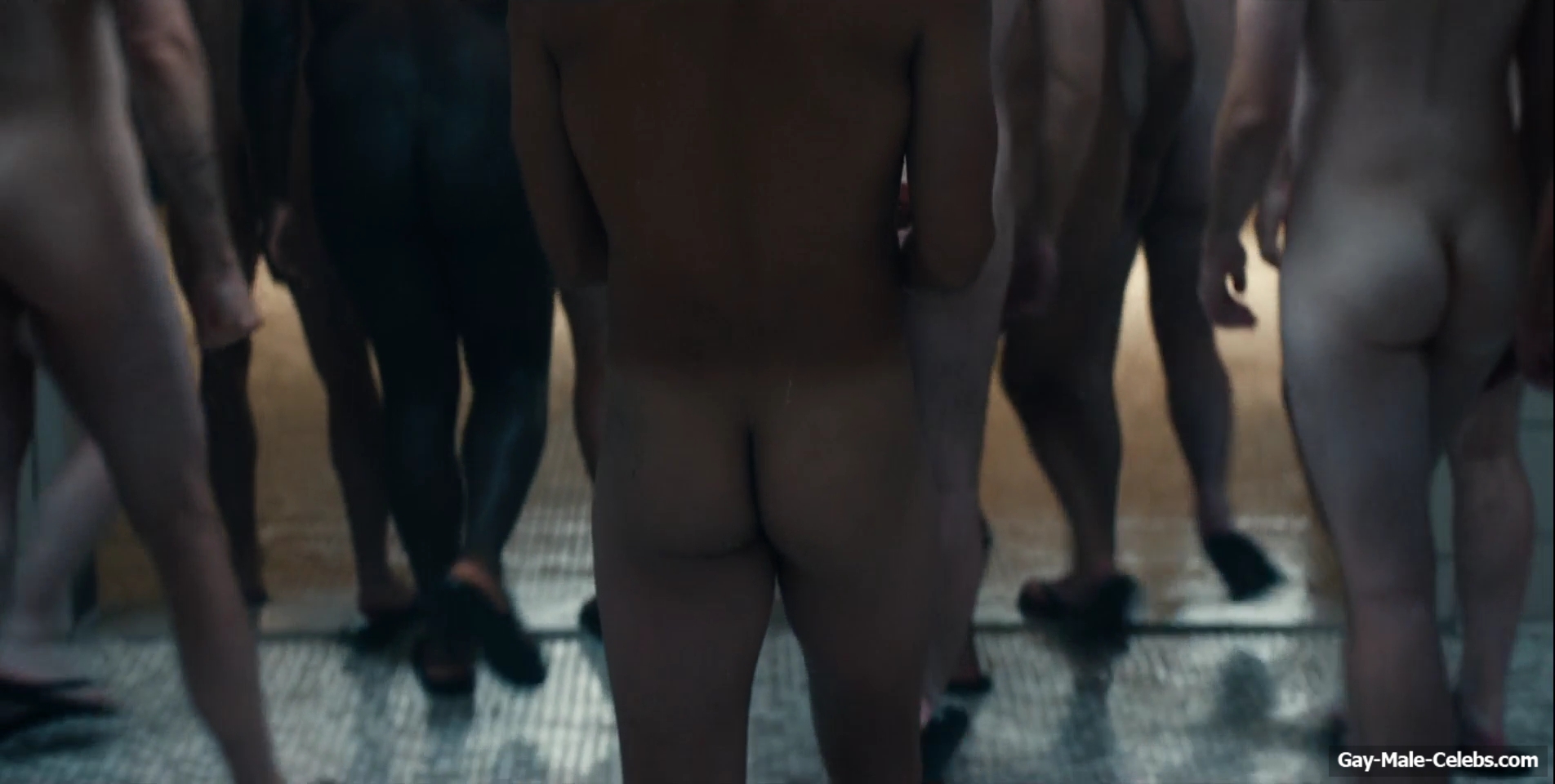 Miles Heizer nude shower in Boots