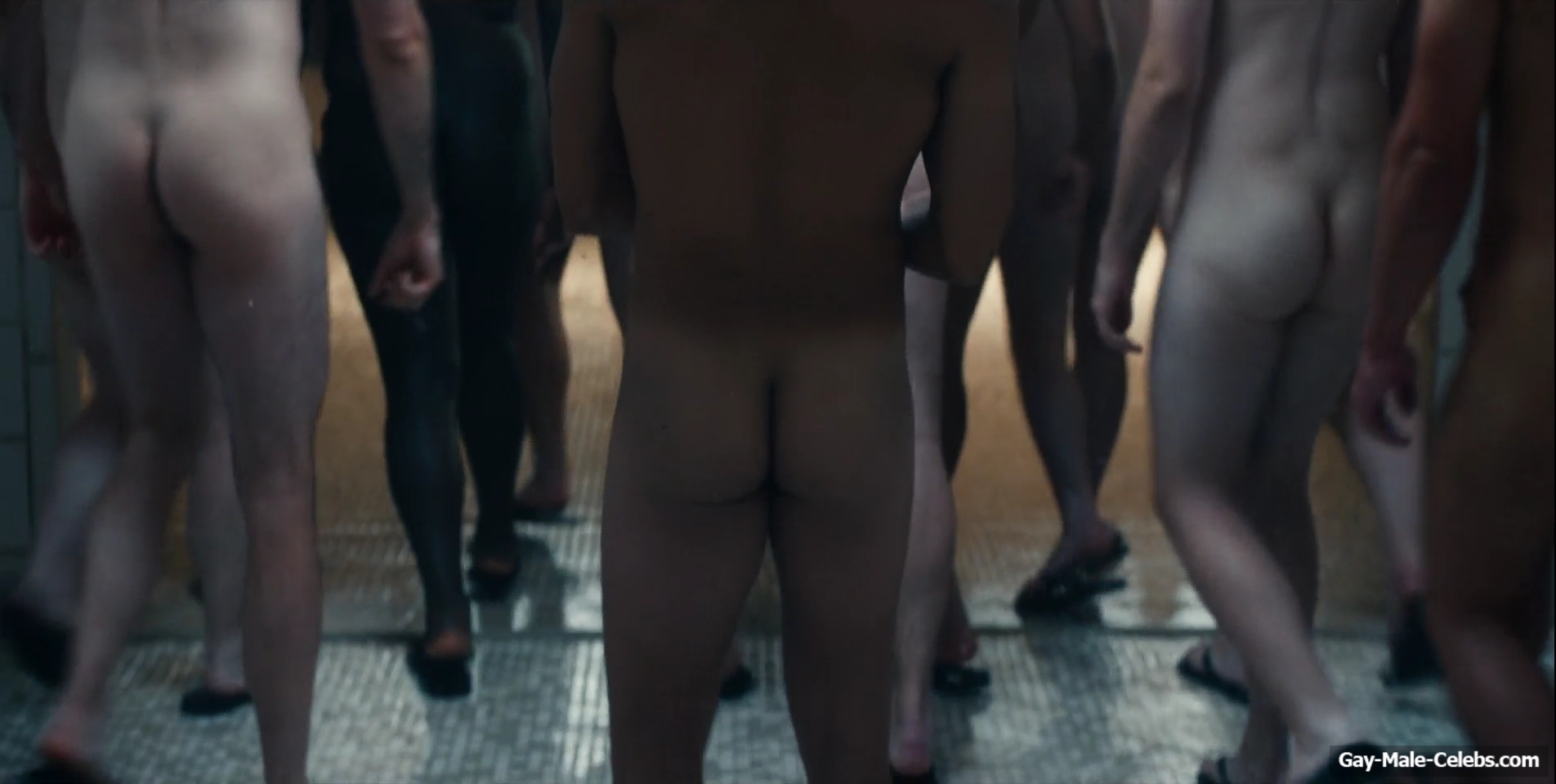 Miles Heizer nude shower in Boots