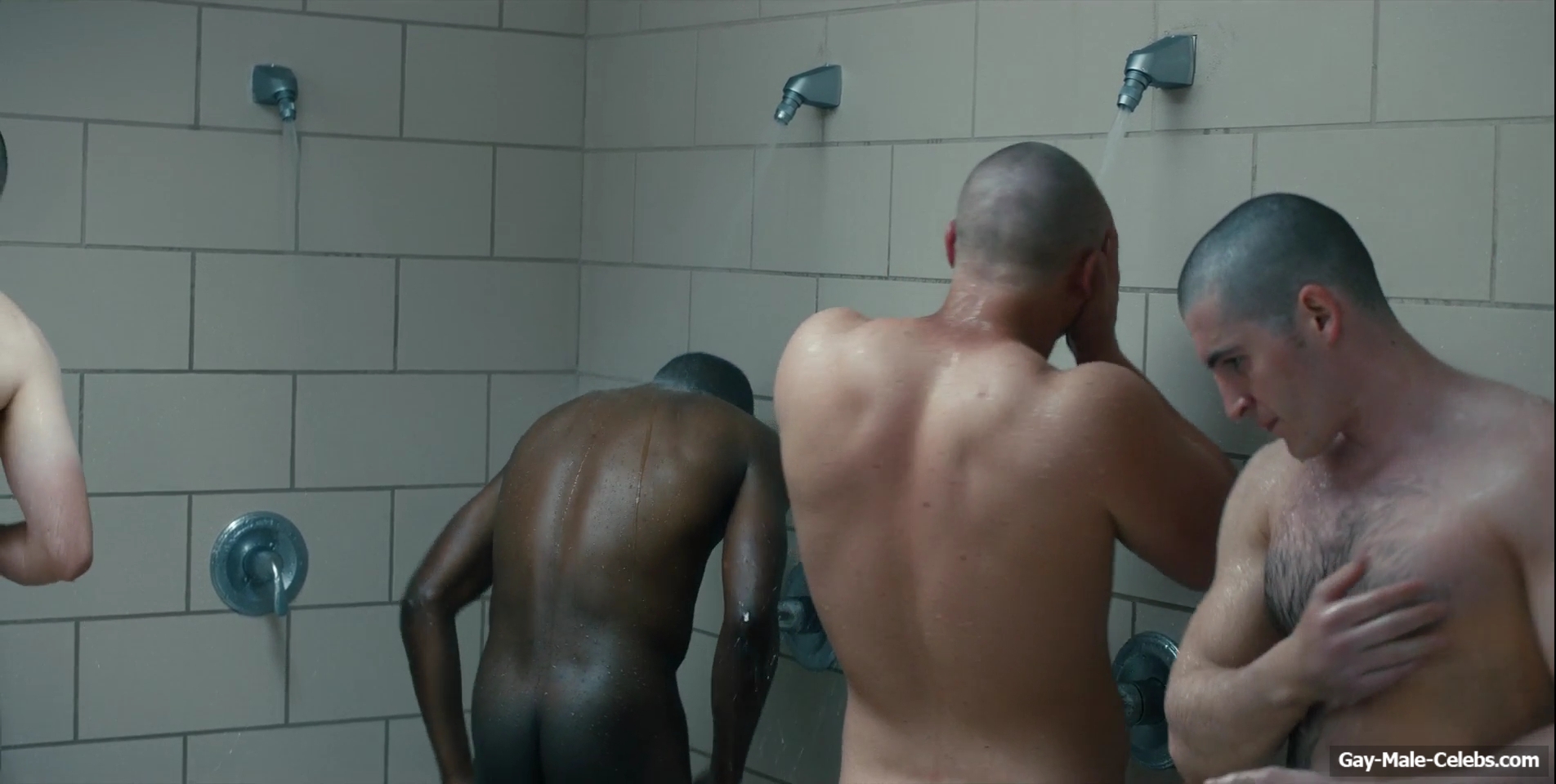 Miles Heizer nude shower in Boots