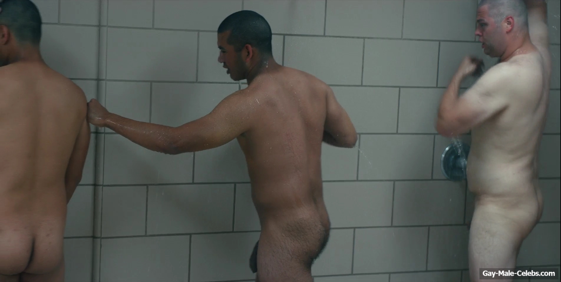 Miles Heizer nude shower in Boots