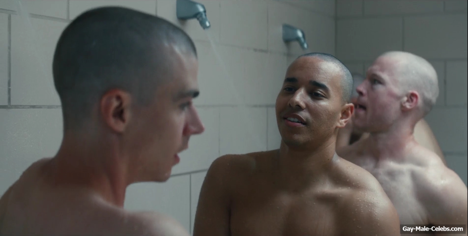 Miles Heizer nude shower in Boots