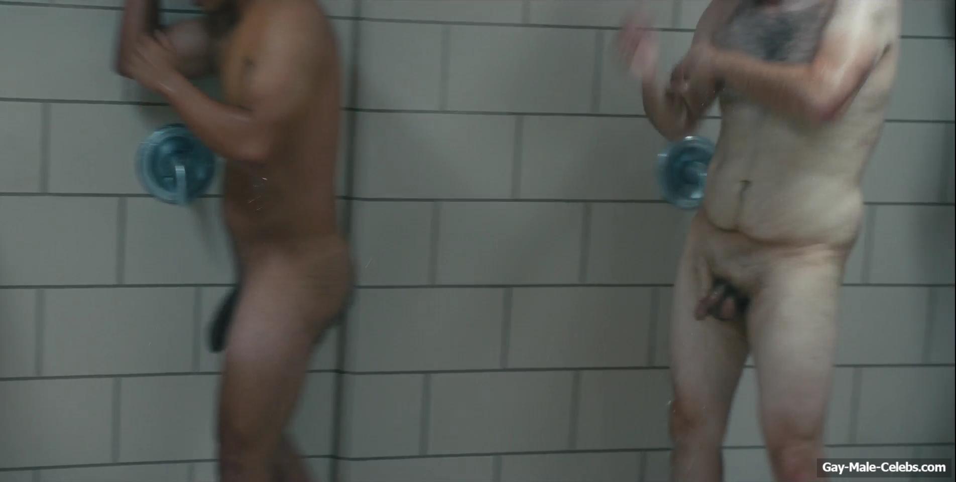 Miles Heizer nude shower in Boots