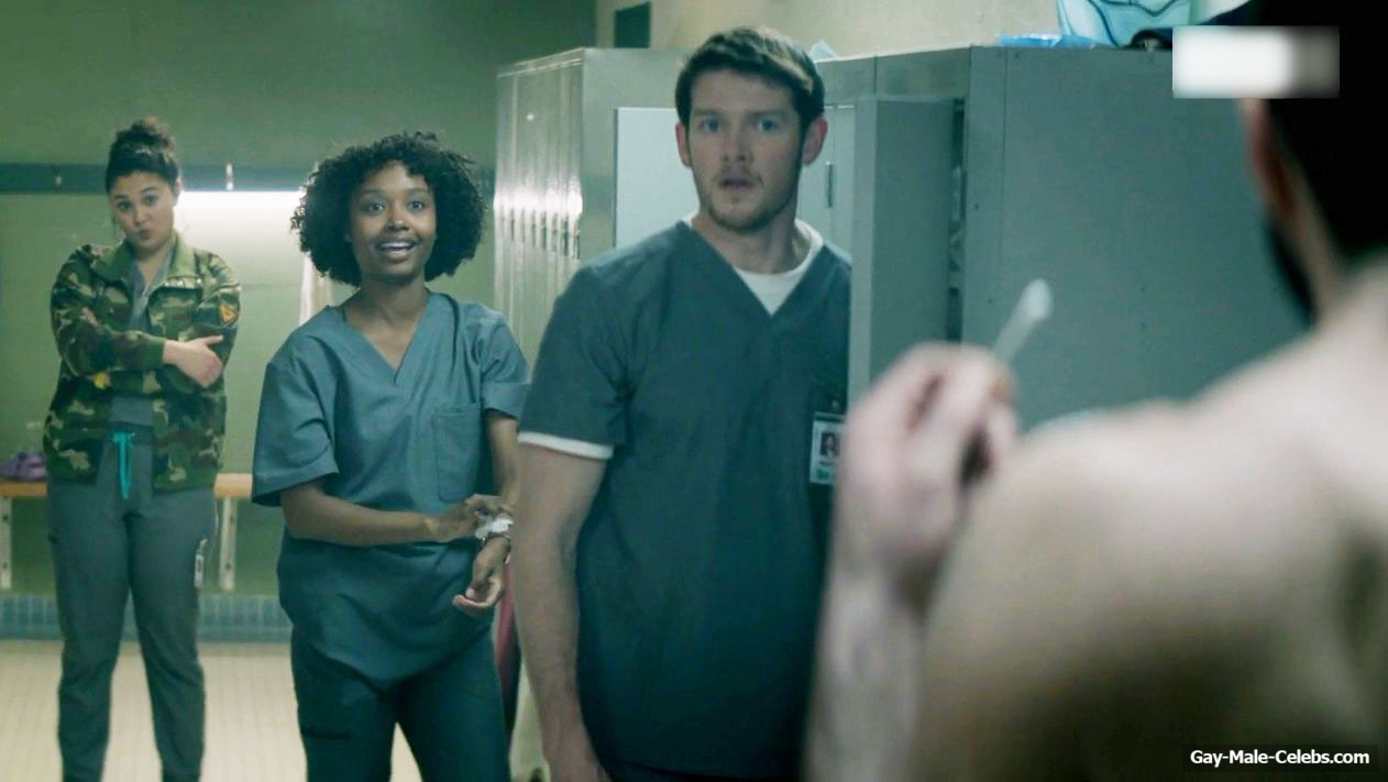 Zachary Quinto Shirtless in Brilliant Minds