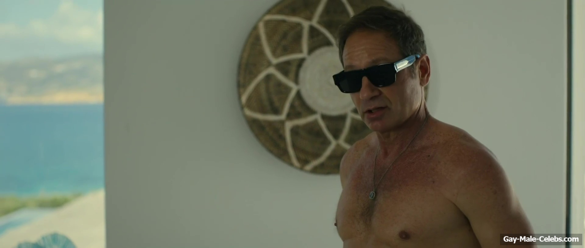 David Duchovny shirtless