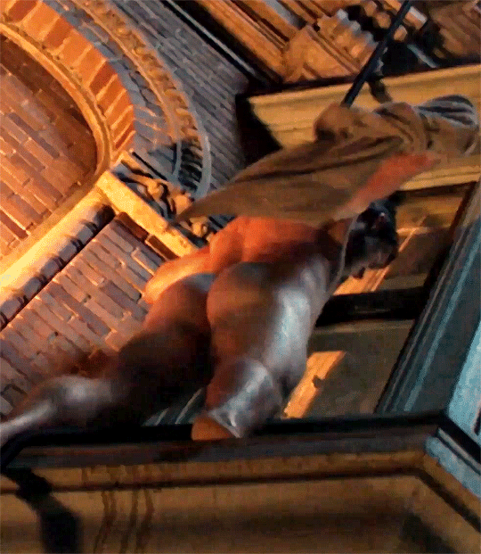 Glen Powell nude in The Running Man