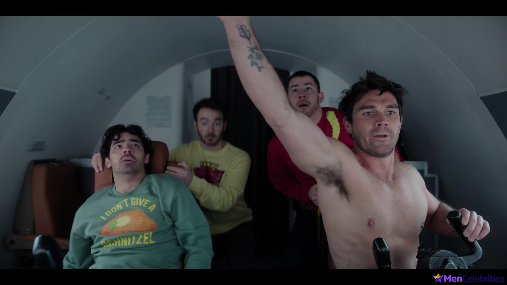 KJ Apa and Joe Jonas shirtless