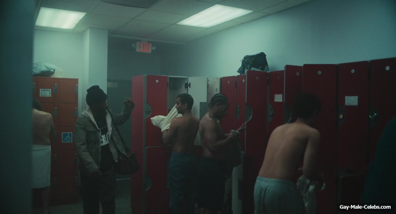 Aziz Ansari shirtless