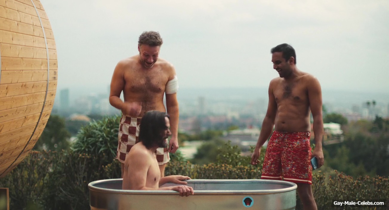 Keanu Reeves shirtless