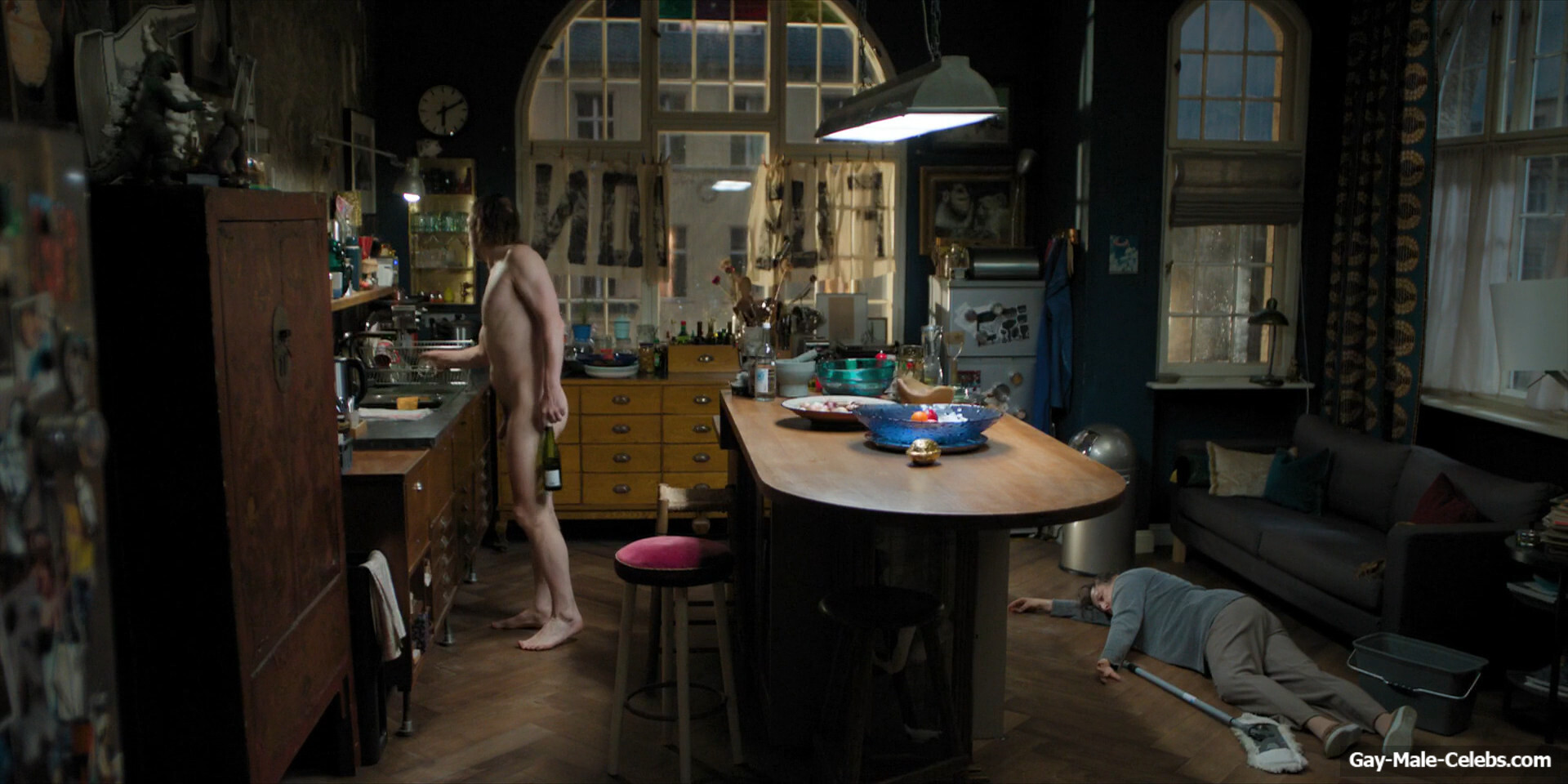 Lars Eidinger Frontal Nude in The Light