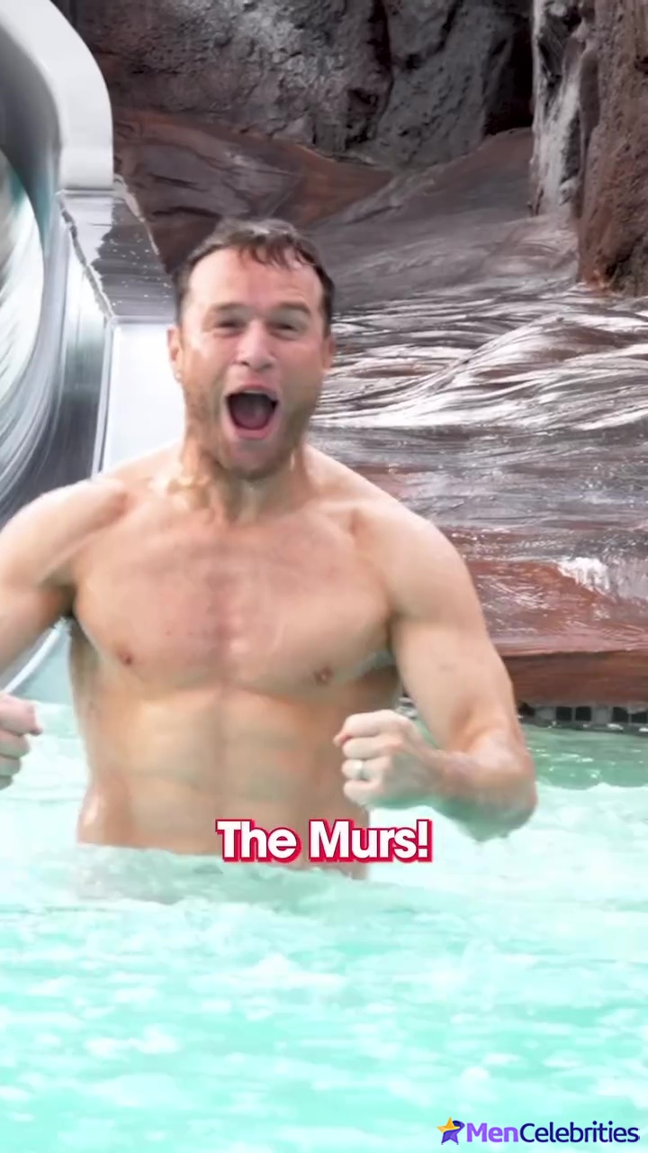 Olly Murs and Mark Wright at Universal Volcano Bay