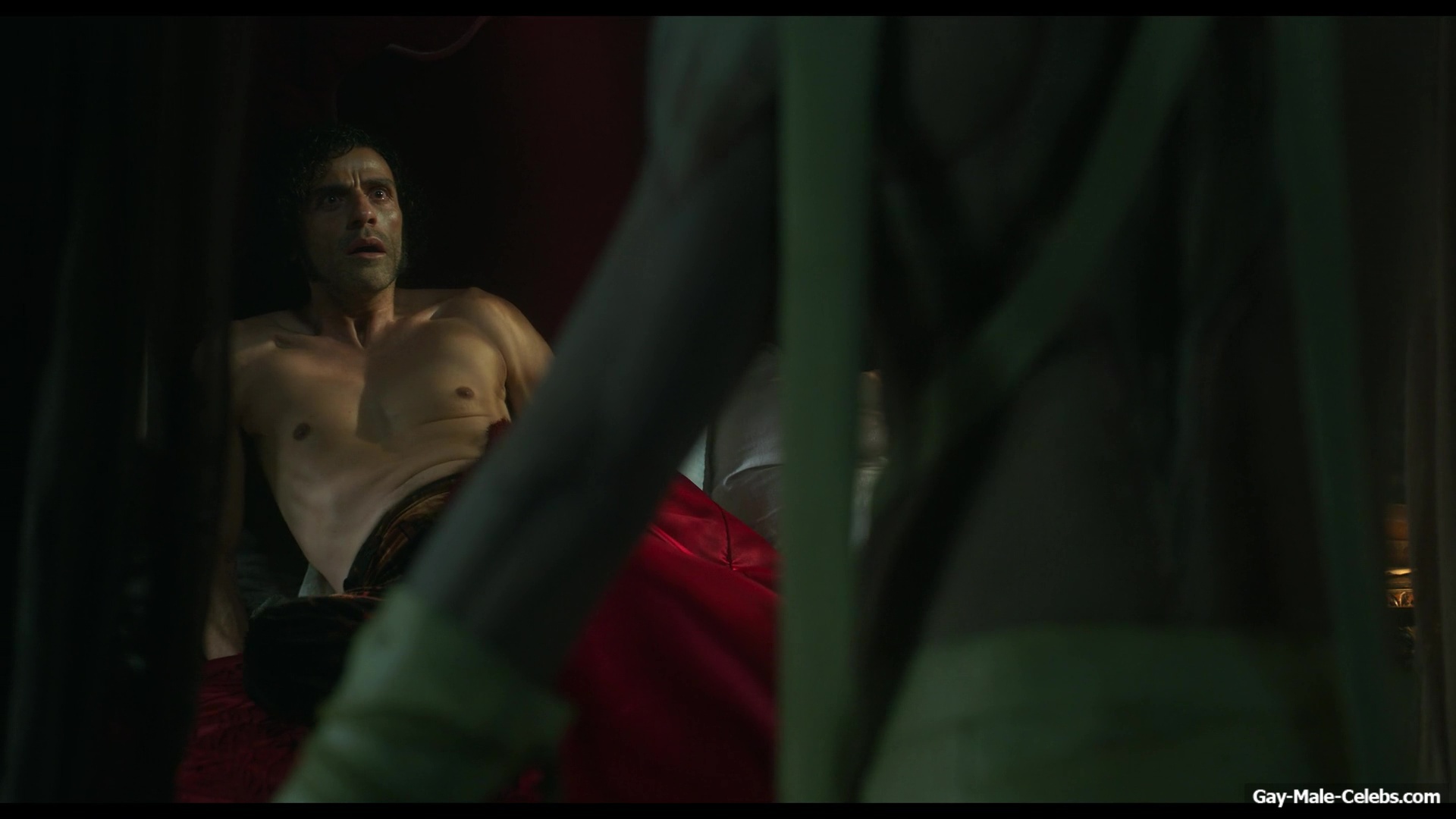 Oscar Isaac nude in Frankenstein