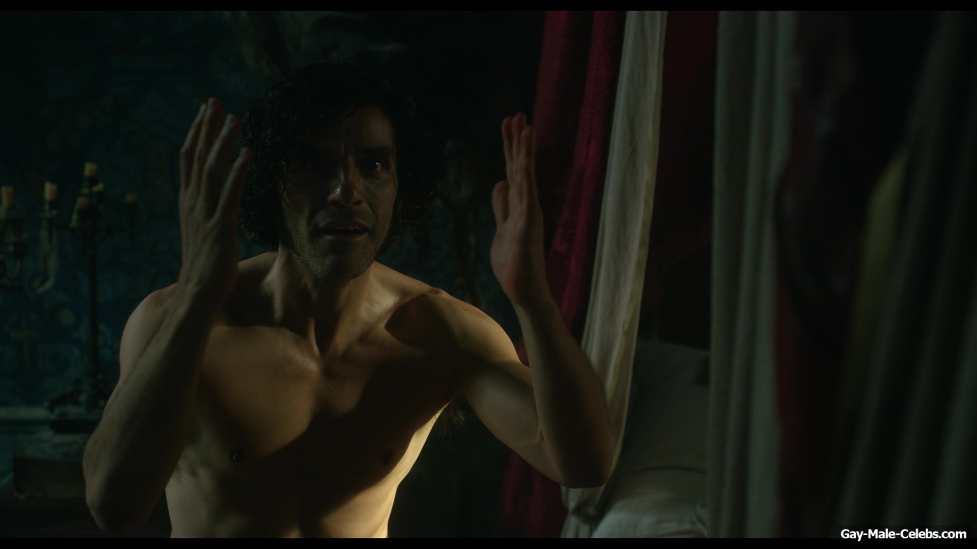 Oscar Isaac nude in Frankenstein