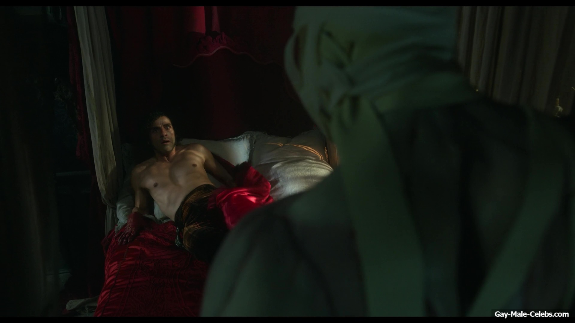 Oscar Isaac nude in Frankenstein