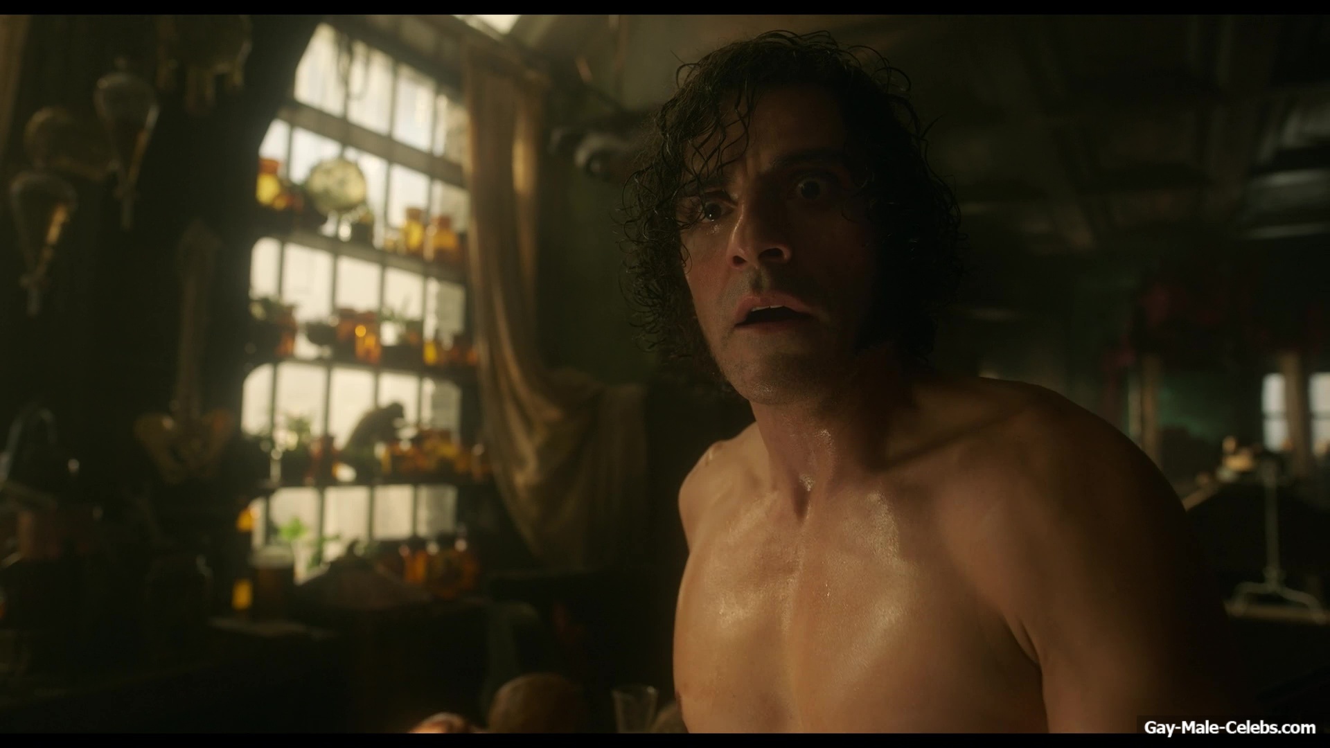 Oscar Isaac nude in Frankenstein