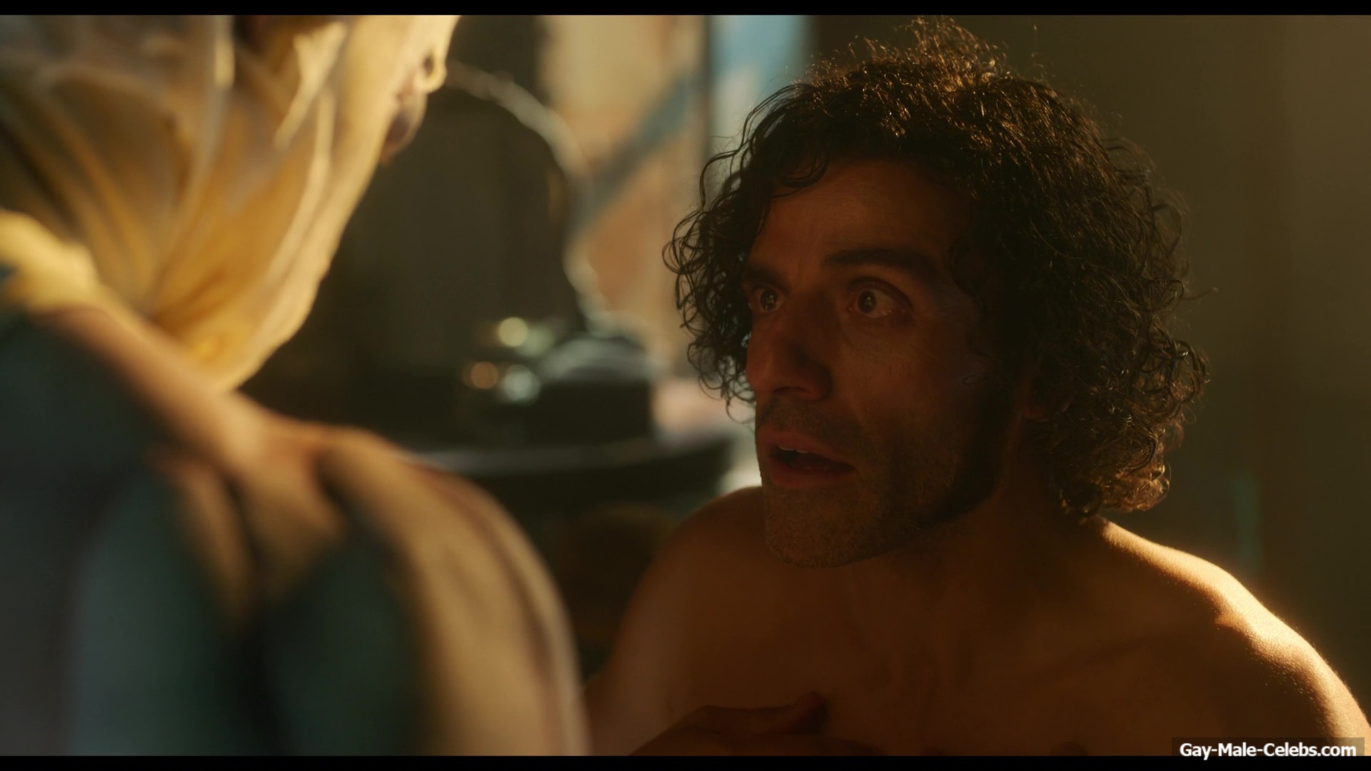Oscar Isaac nude in Frankenstein