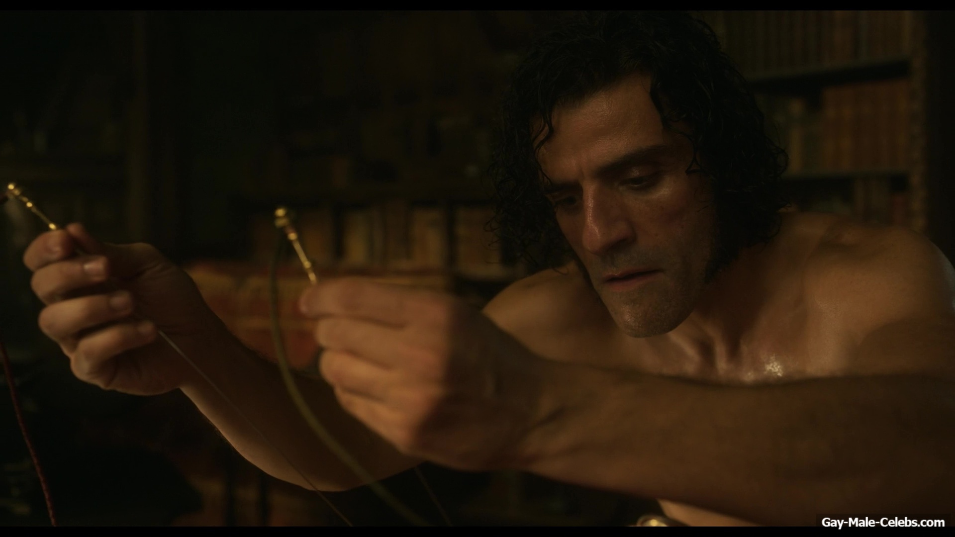 Oscar Isaac nude in Frankenstein