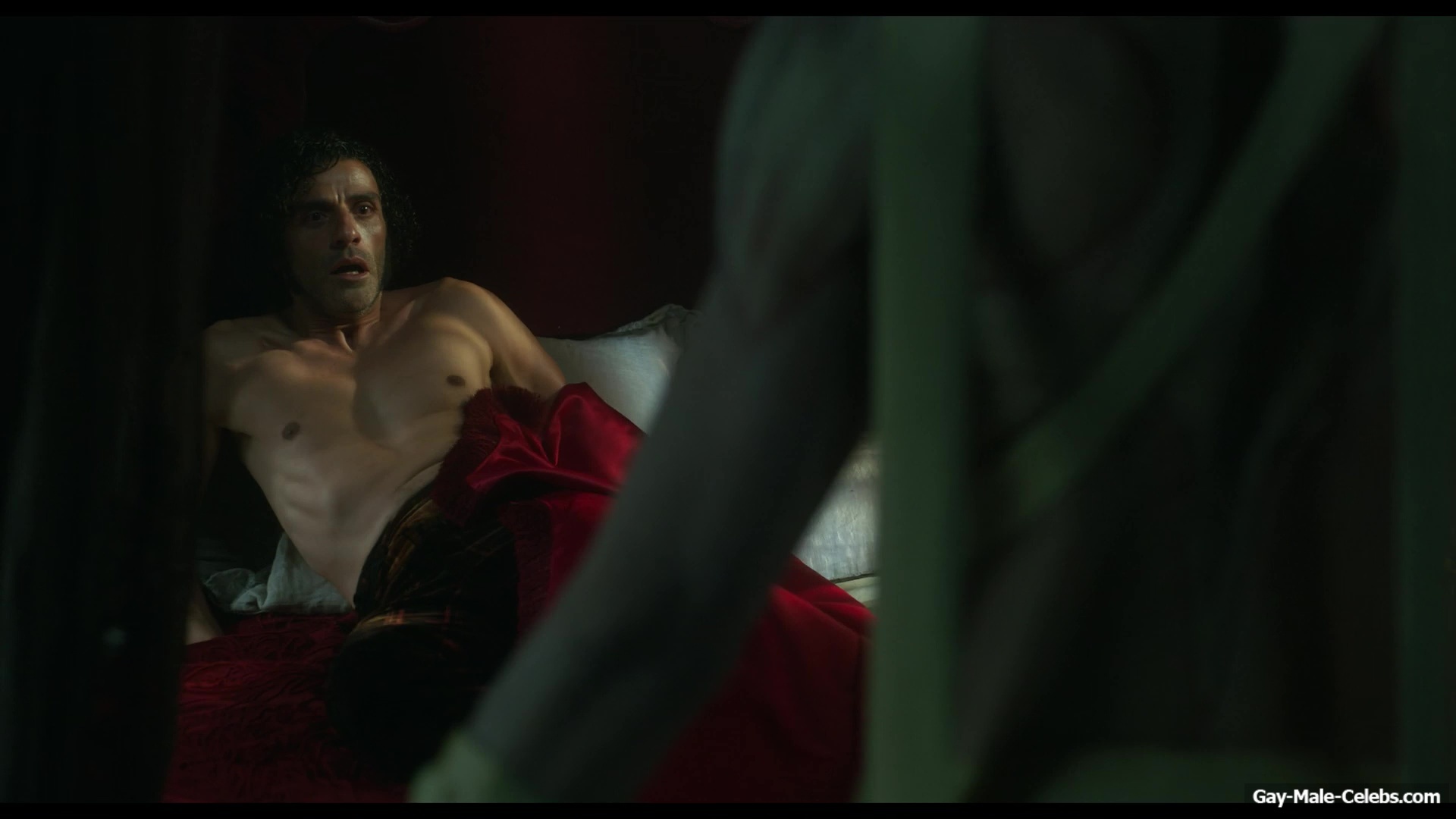 Oscar Isaac nude in Frankenstein