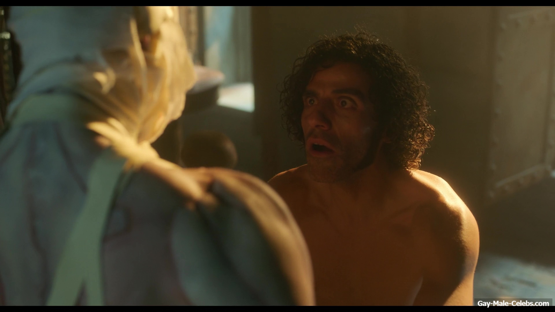 Oscar Isaac nude in Frankenstein