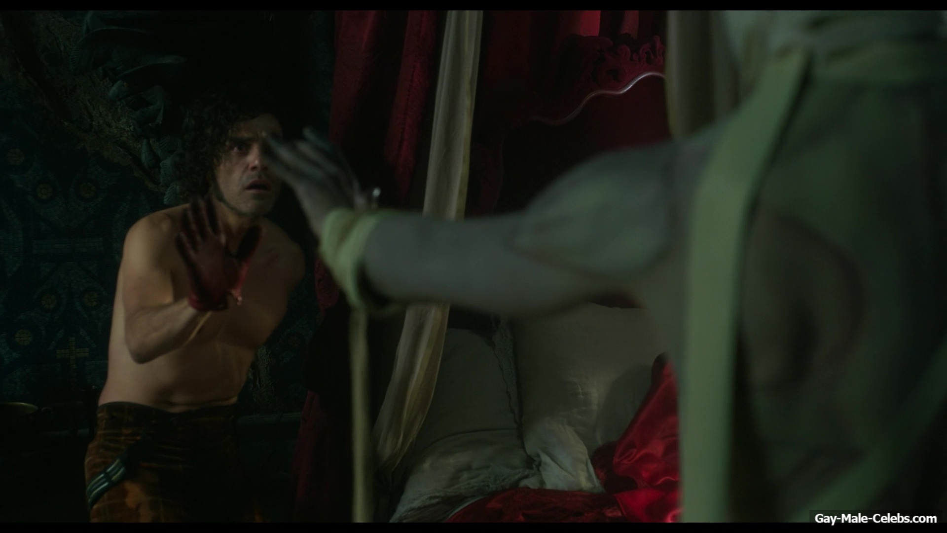 Oscar Isaac nude in Frankenstein