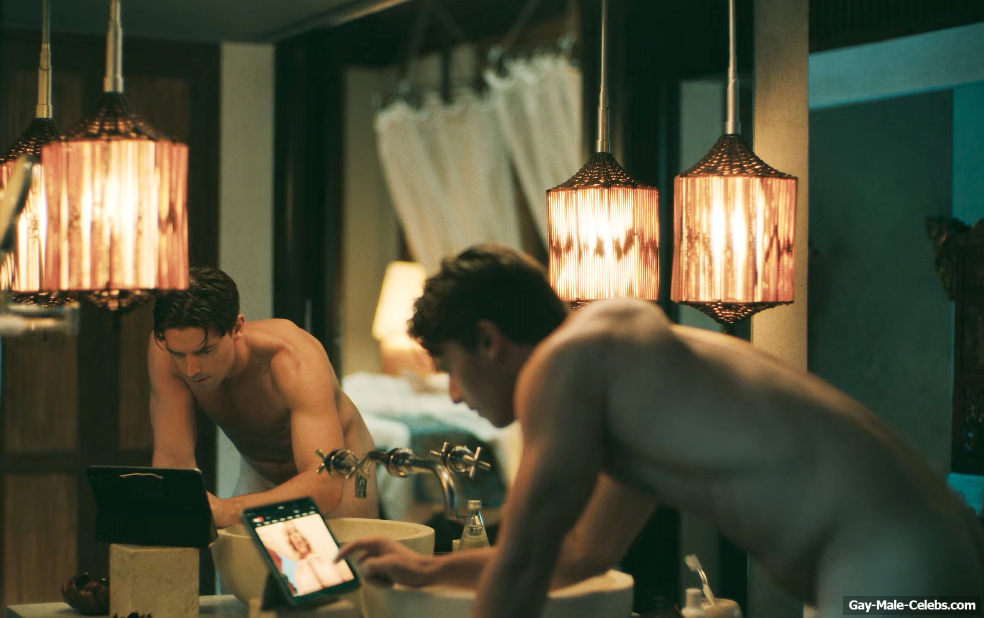 Patrick Schwarzenegger nude in The White Lotus