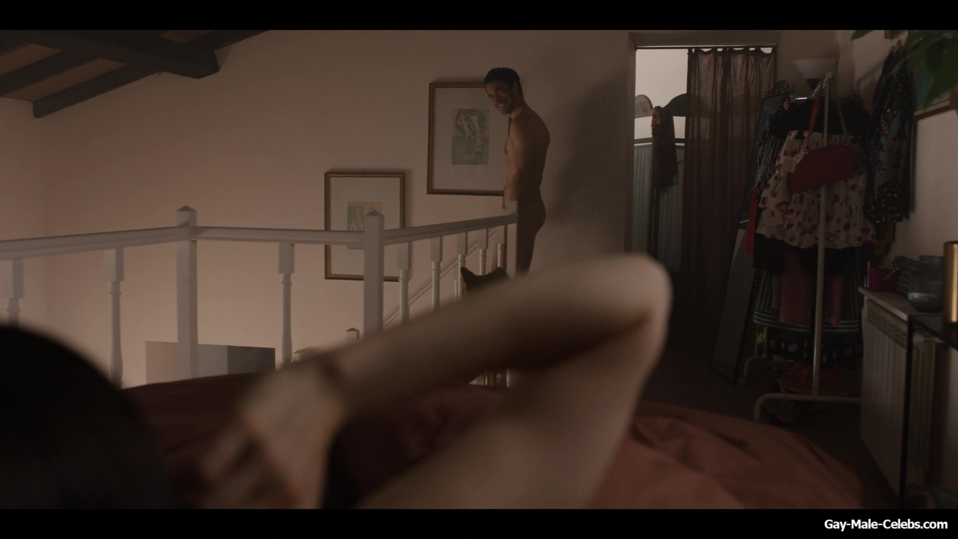 Eugenio Franceschini nude in Emily in Paris