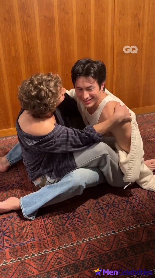 Connor Storrie and Hudson Williams shirtless in GQ