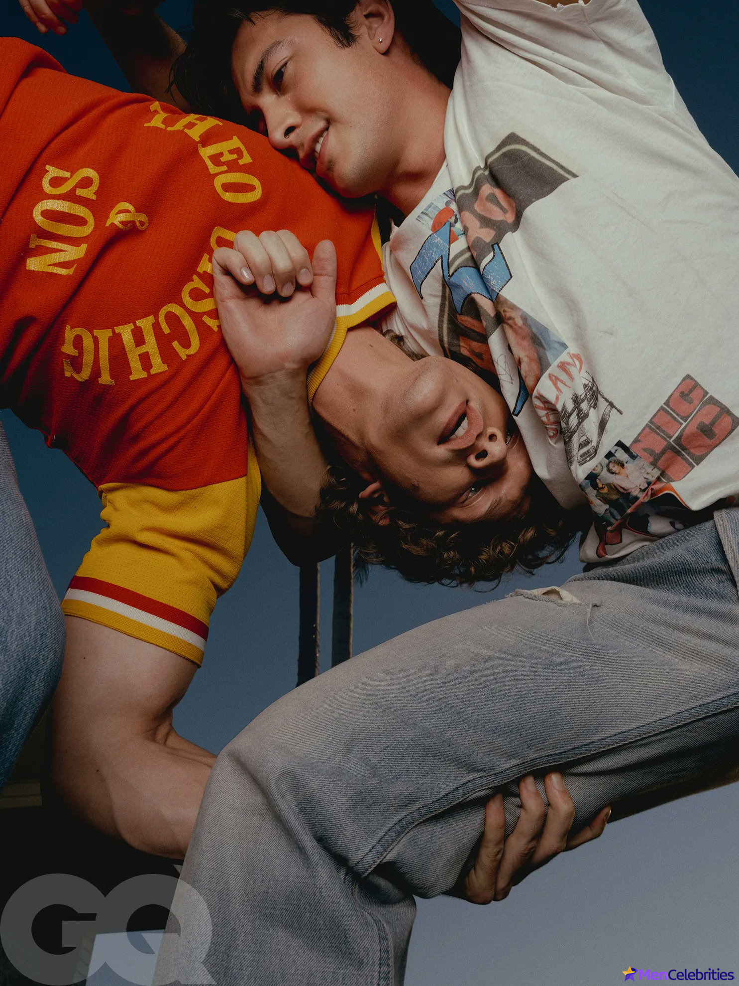 Connor Storrie and Hudson Williams shirtless in GQ