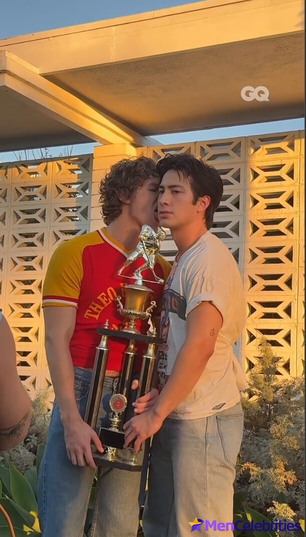 Connor Storrie and Hudson Williams shirtless in GQ