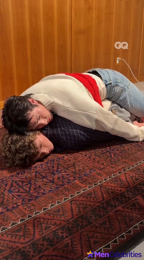 Connor Storrie and Hudson Williams shirtless in GQ