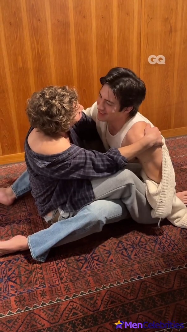 Connor Storrie and Hudson Williams shirtless in GQ