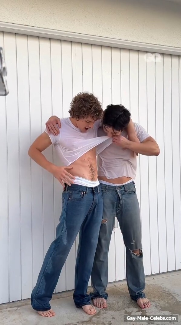 Hudson Williams and Connor Storrie nude for GQ