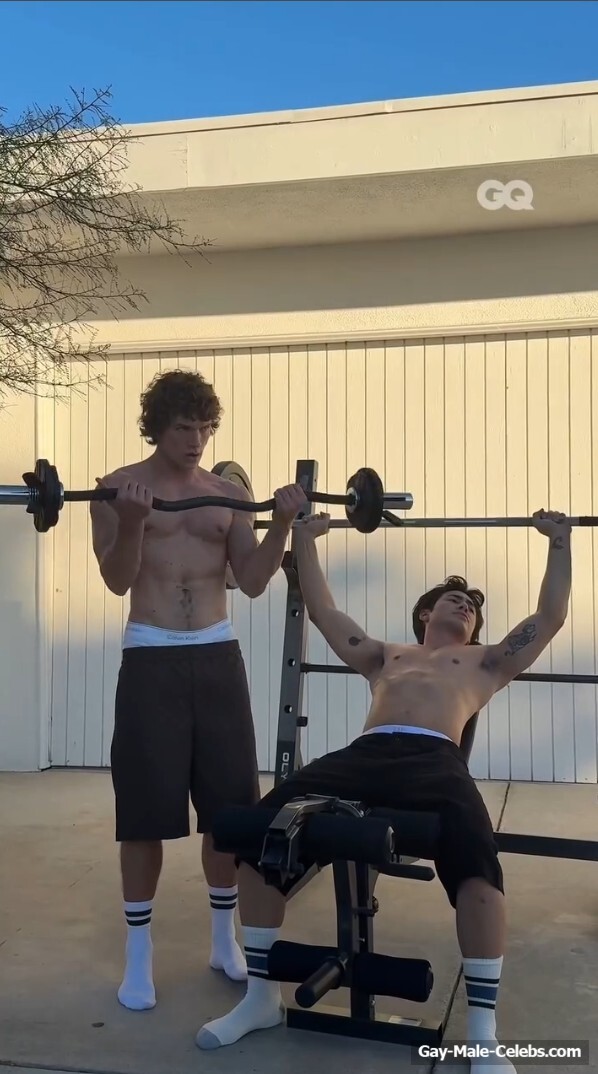 Hudson Williams and Connor Storrie nude for GQ