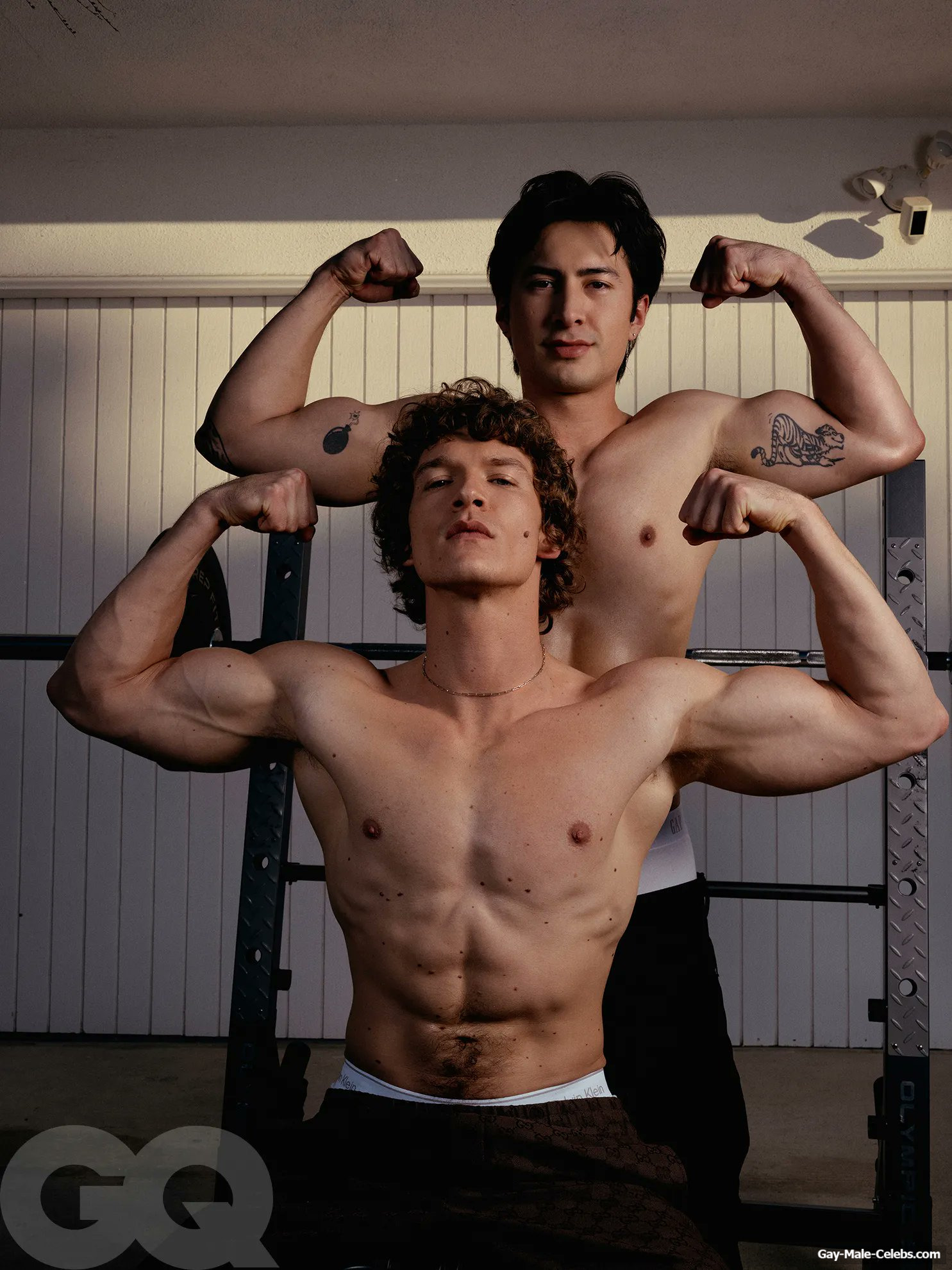 Hudson Williams and Connor Storrie nude for GQ