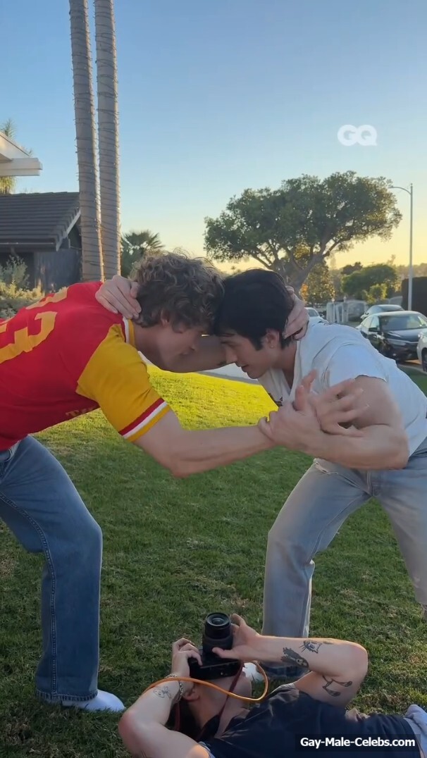 Hudson Williams and Connor Storrie nude for GQ