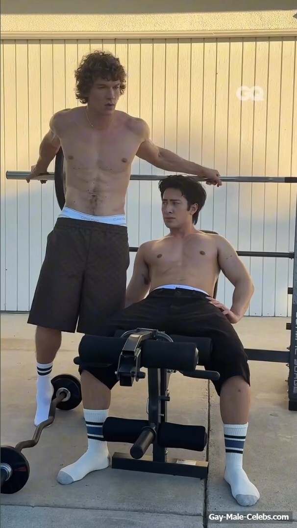 Hudson Williams and Connor Storrie nude for GQ