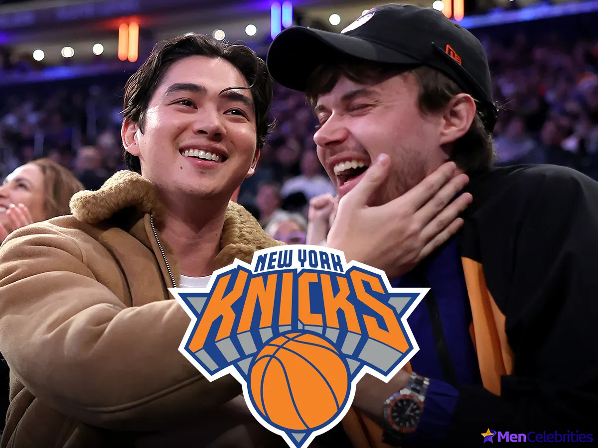 Sean Kaufman and Christopher Briney kiss